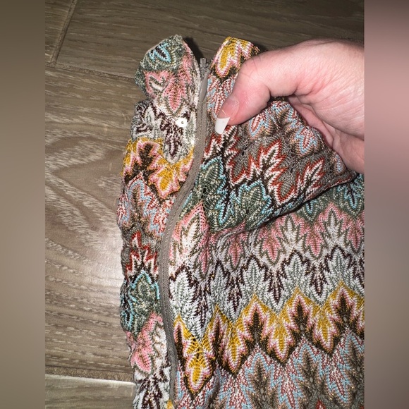 Express Womens Strapless Fitted Sparkly Multicolor Top~Side Zipper~Lined~small - Picture 10 of 16